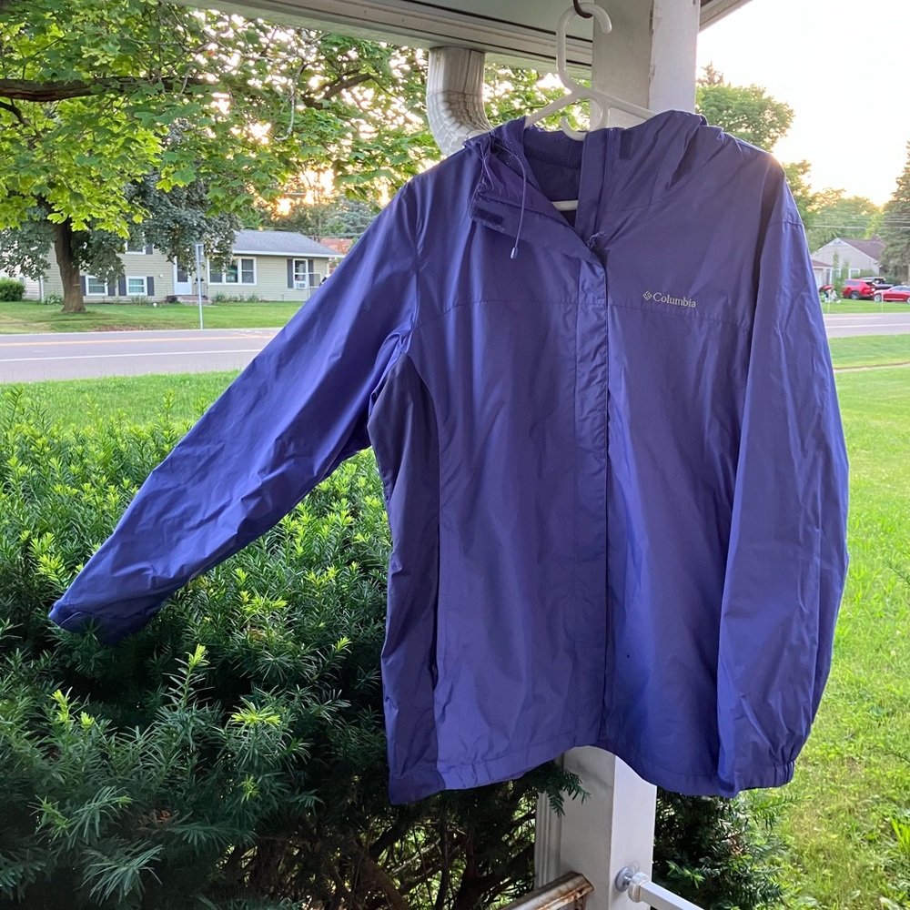 Columbia Arcadia Windbreaker Jacket, Purple Lotus & Skyward